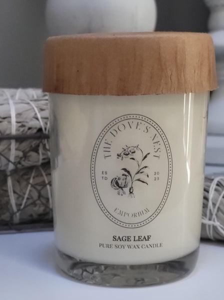 sage leaf candle and room spray gift set